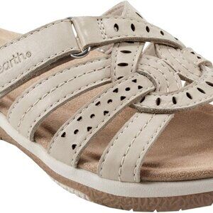 Women's Slide Sandal EVA Leather Comfort Casual Adjustable Slip-On
